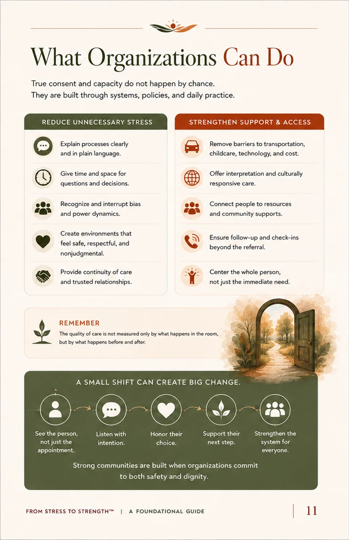 What Organizations Can Do visual